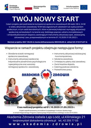 plakat Akademia Zdrowia 1 1m